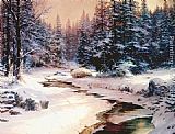 Winter's End by Thomas Kinkade